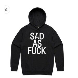 Sad AF Hoodie Emo Nite size small brand new